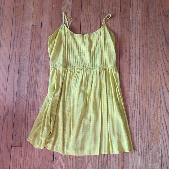 Yellow Fit and Flare Dress - Picture 1 of 4